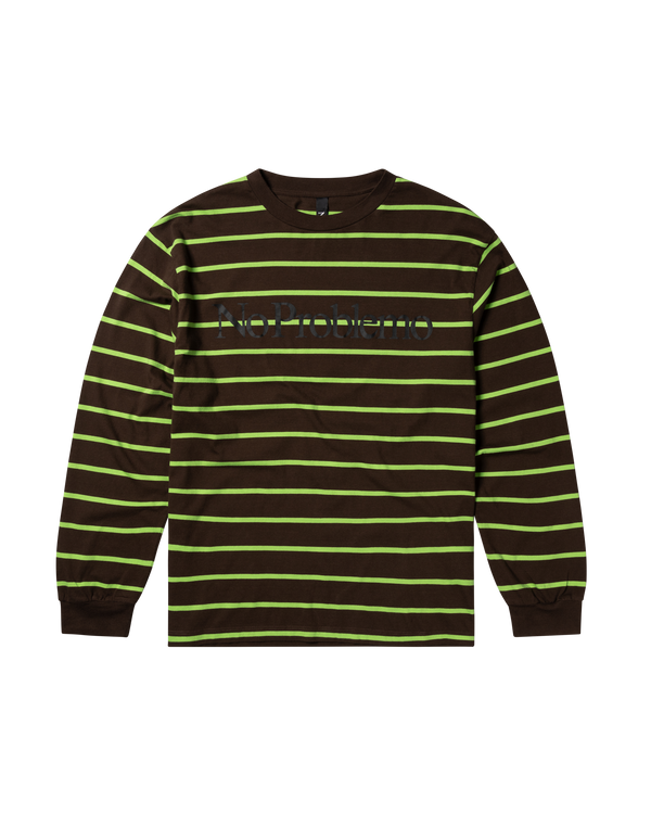 No Problemo Striped LS Tee